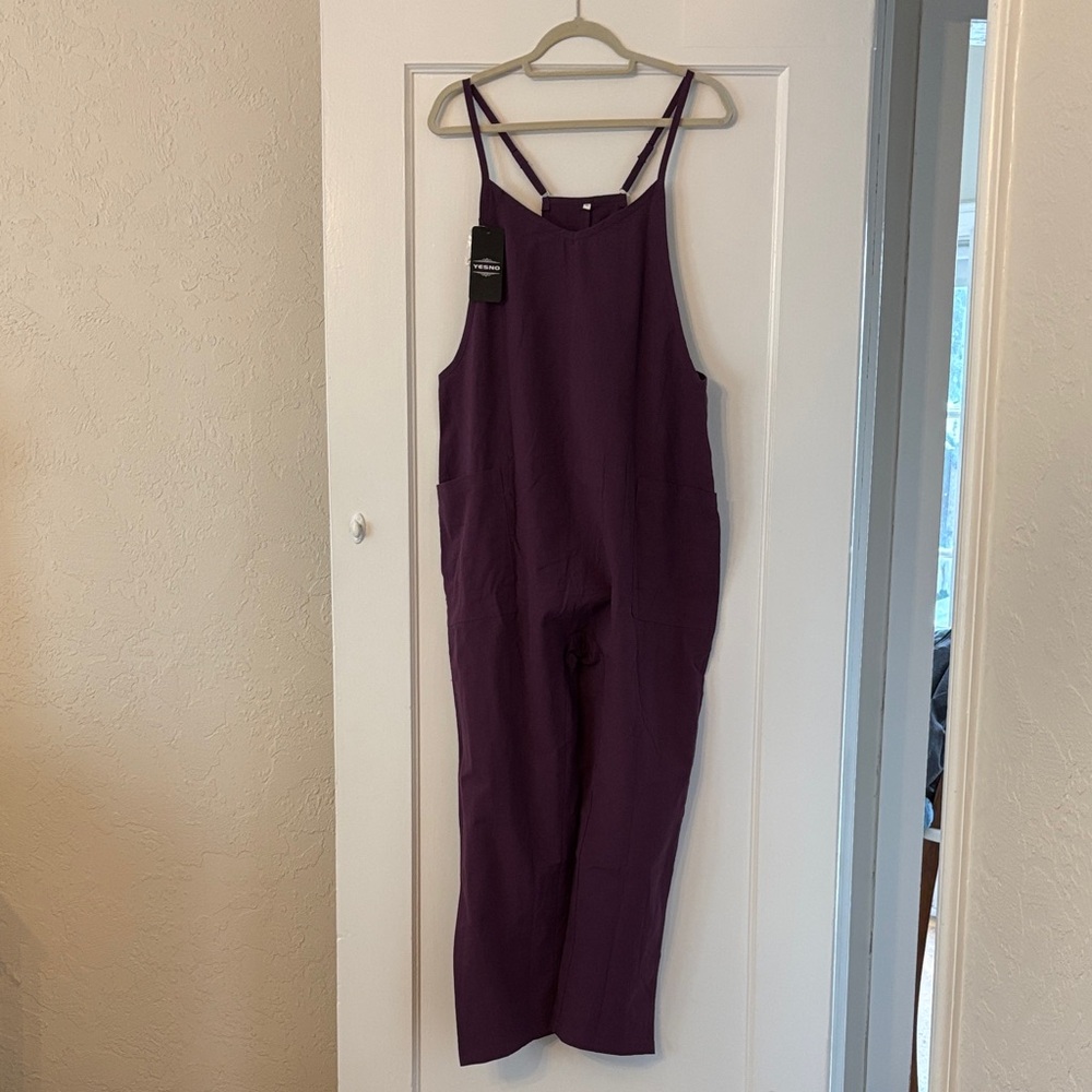 Yesno Purple Women's Jumpsuit. NWT - Picture 3 of 16